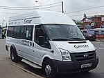 Бесплатный автобус Genser в пункт аренды автомобилей АрендаАвто-квр на Новорязанском шоссе